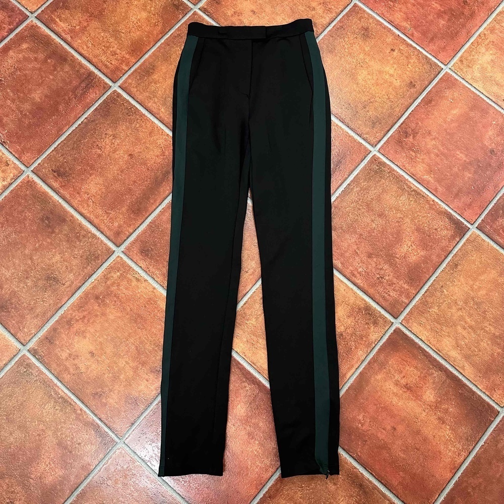 Aritzia Black and Green Straight Leg Pants